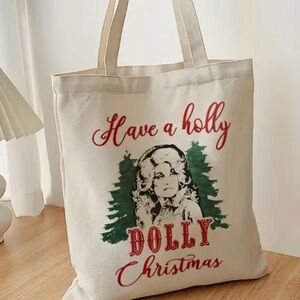Have A Holly Dolly Christmas Tote Bag